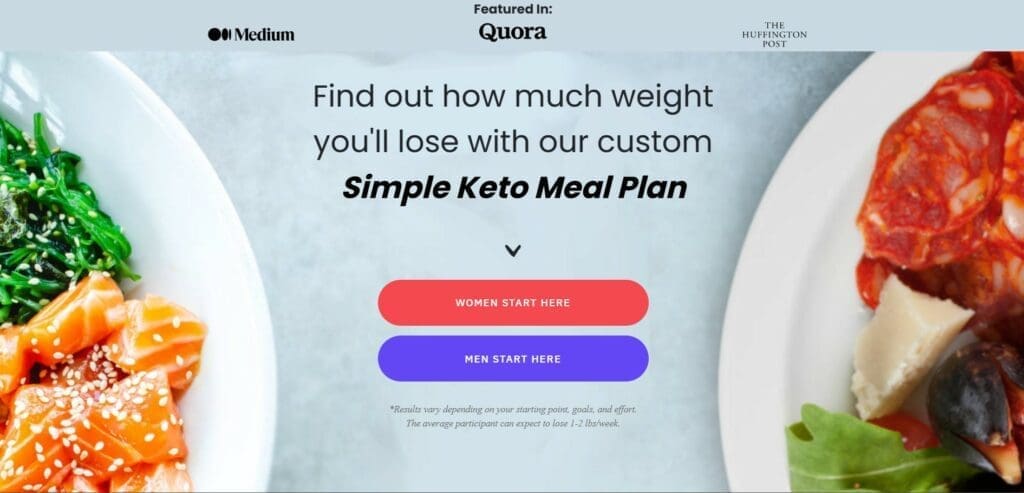 Simple Keto Meal Plan by CKD